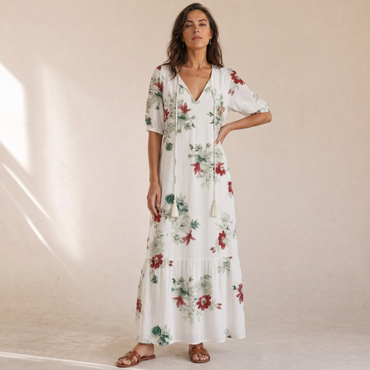Renee - Vestito Lungo Estivo Casual, dettaglio 2
