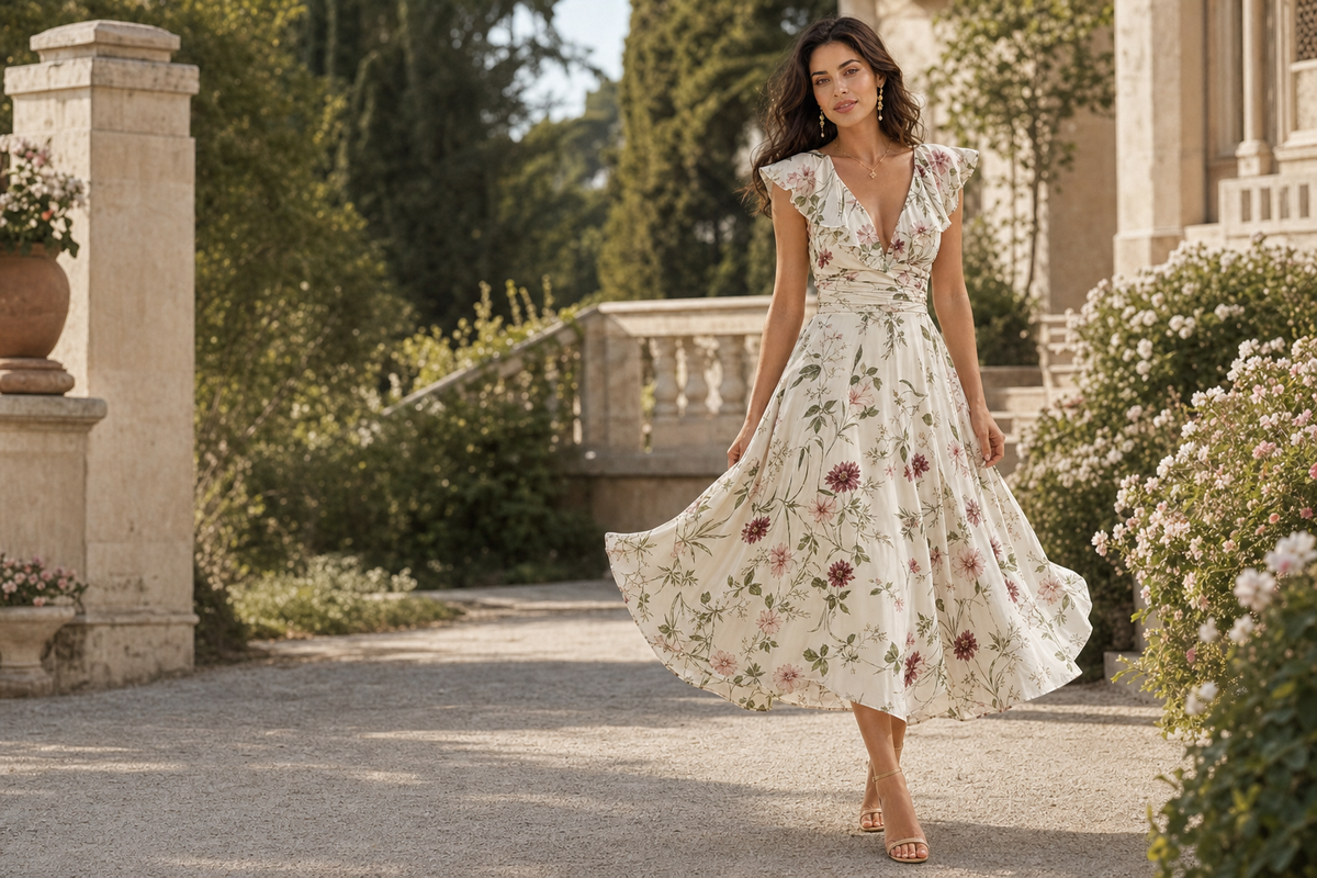 Flor Bouquets editorial in een zonnige Italiaanse villatuin