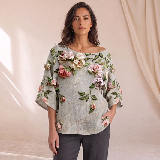 Patty - Blusa Floreale Dal Taglio Morbido, foto principale