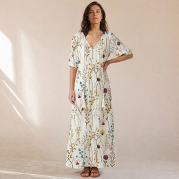Renee - Vestito Lungo Estivo Casual, dettaglio 3