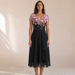 Sonja - Vestito Midi Elegante Estivo, dettaglio 3