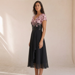 Sonja - Vestito Midi Elegante Estivo, dettaglio 4