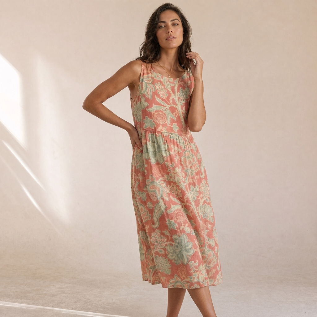 Aurora - Vestito Midi Da Spiaggia Per Donna