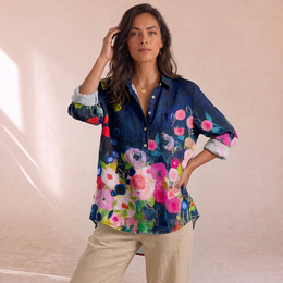 Scarlett - Camicia Con Stampa Botanica