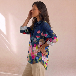 Scarlett - Camicia Con Stampa Botanica